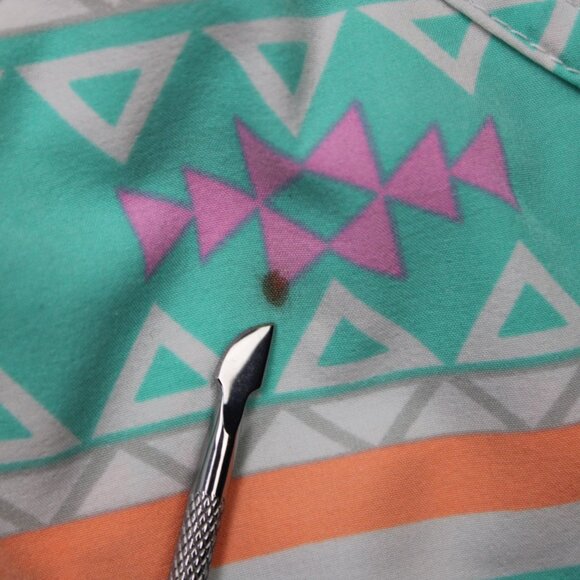 Chubbies Swim Trunks Mens XL Green Geometric Mesh Lined Stretch w/ 7" inseam - Picture 7 of 12